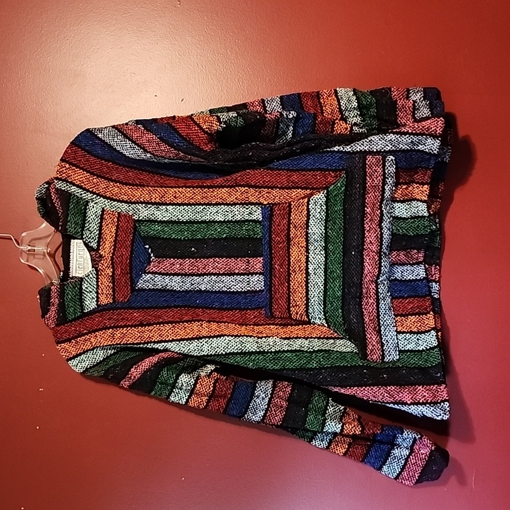Rainbow Baja Hippie Hoodie Unisex